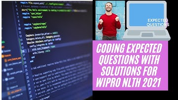 coding expected questions for wipro nlth 2021 part-2 | important questions for wipro nlth 2021part-2