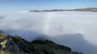 stone plateau above the clouds