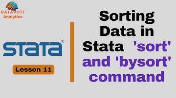 11. Sorting Data in Stata || Using 