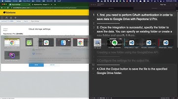 Save files to GoogleDrive using the RepotoneU Pro Google Drive API