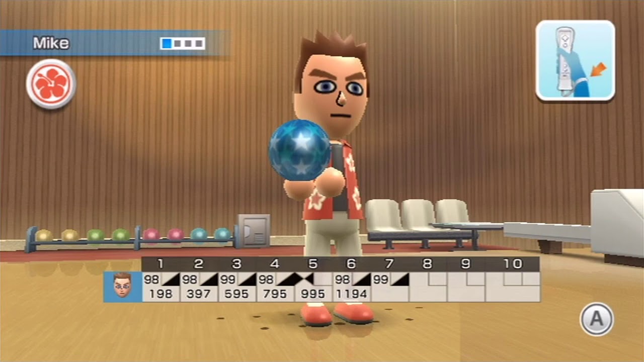 Wii Sports Resort 100Pin Bowling YouTube