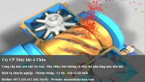 Nguyên lý hoạt động của máy nén khí trục vít không dầu