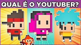 ▶️ ADIVINHE O YOUTUBER PELOS PIXELS | Teste sua visão e raciocínio #quiz #macaquiz