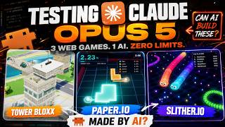 Building 3 FULL Games From Scratch Using ONLY Claude Opus 5!