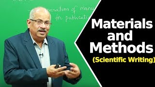 Materials and Methods | Scientific Writing |