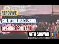 Repovive Opening Contest — Solution Discussion