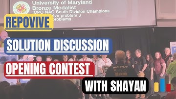 Repovive Opening Contest — Solution Discussion