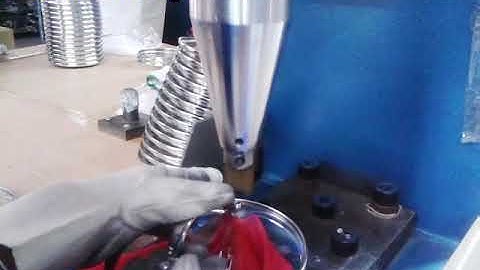 How to make glass lid? handle riveting machine #riveting # glasslid # cookware #machine #shorts