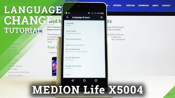 How to Change Language in MEDION Life X5004 – Set Up Language