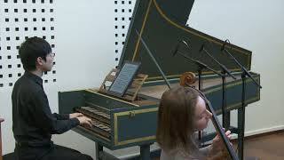 F. Geminiani, Cello Sonata 2 in D minor, Presto - Julianna David, Raphaël Moraly, Shotaro Komoto