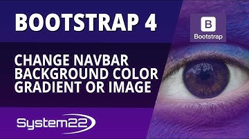 Bootstrap 4 Basics Change Navbar Background Color Gradient Or Image