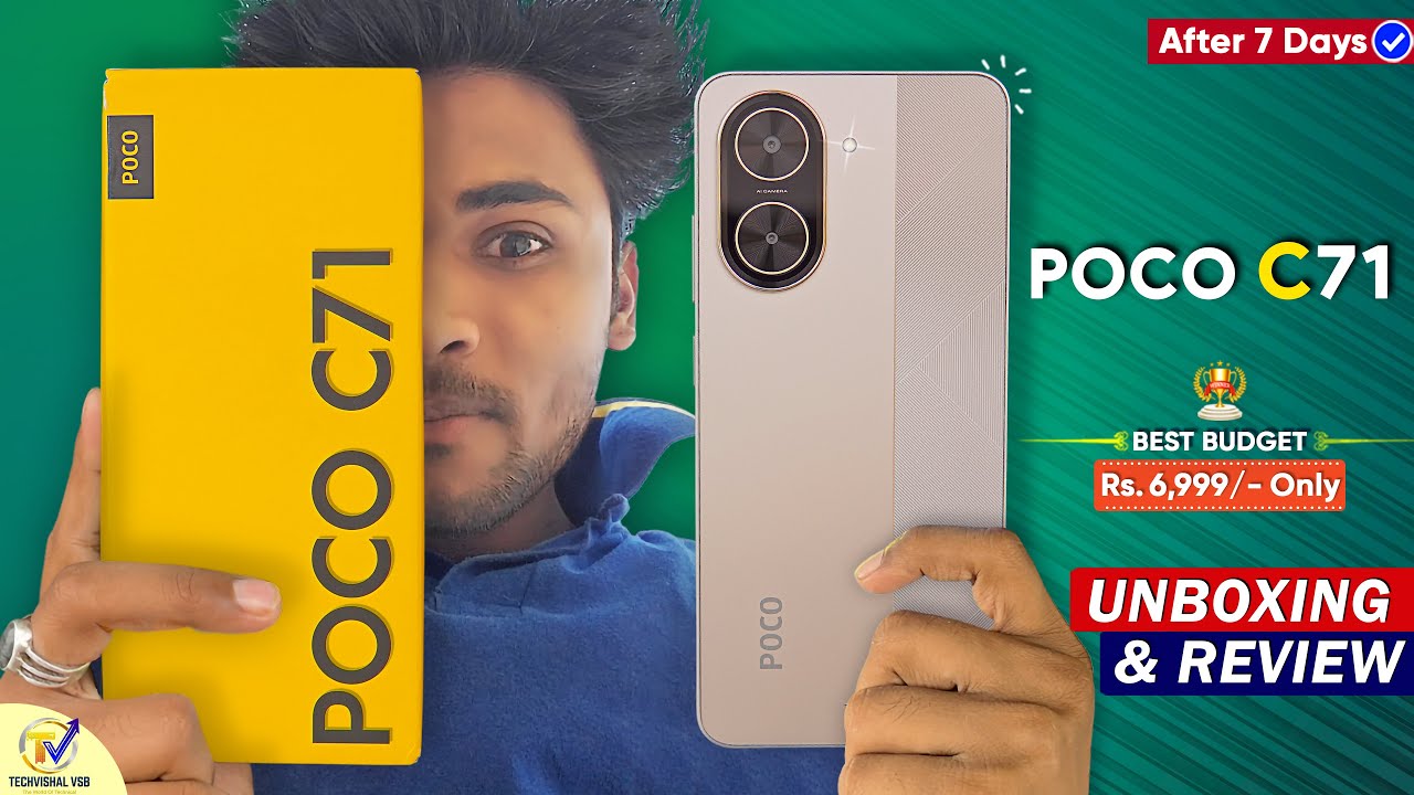 POCO C71 Unboxing & Review After 7 Days | Best Budget Phone Under