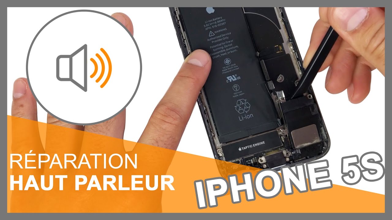 Tutoriel : Changer haut-parleur iPhone 5S - YouTube