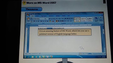 Thesaurus using MS Word 7 for Std 4