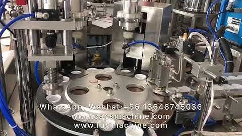 cap wadding machine with hot melt glue