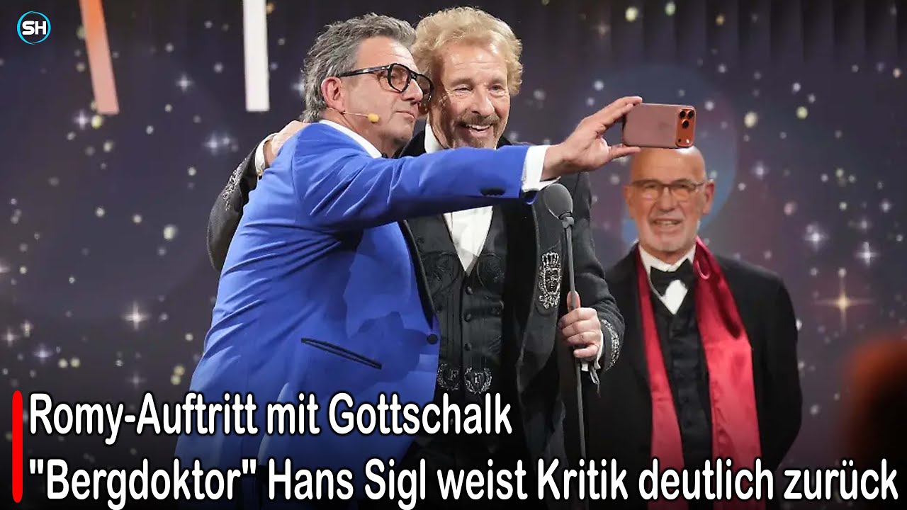 Romy-Auftritt mit Gottschalk "Bergdoktor" Hans Sigl weist Kritik deutlich zurück | SH News German