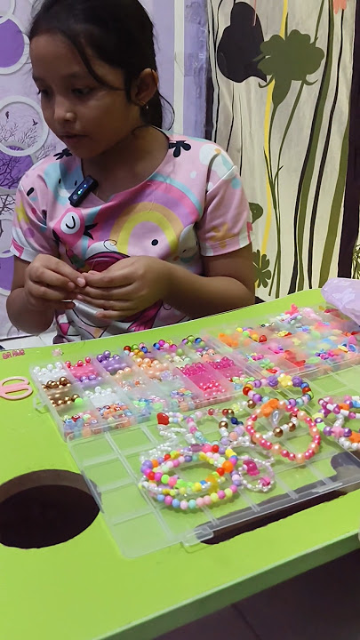 TEMENIN AKU BIKIN GELANG MANIK MANIK YUK‼️#feedshorts #shortsfeed #fypshorts #trendingshorts #fyp