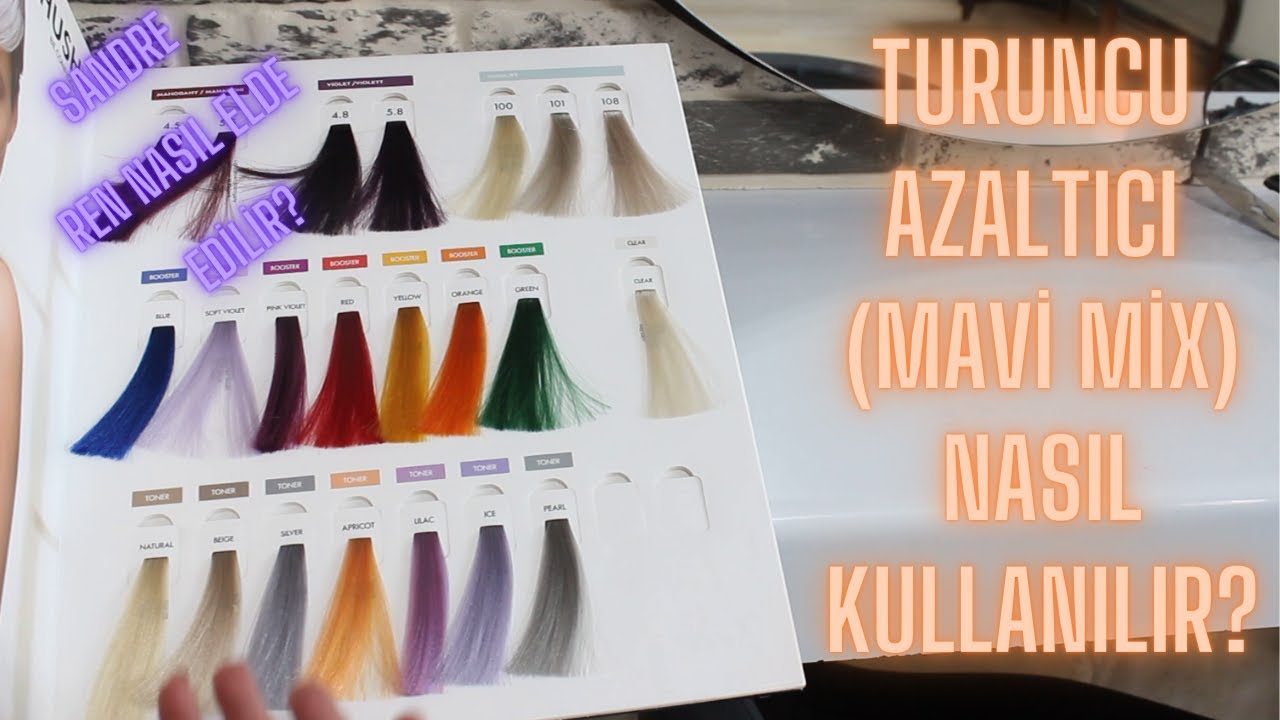 turuncu azaltıcı nasıl kullanılır (mavi mix) soft viyola nasıl bir renktir nerde kullanılır?