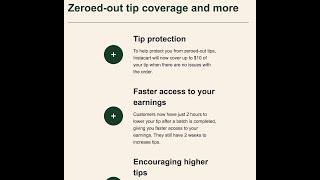 INSTACART says it has new features for shoppers like better tip protection. screenshot 4