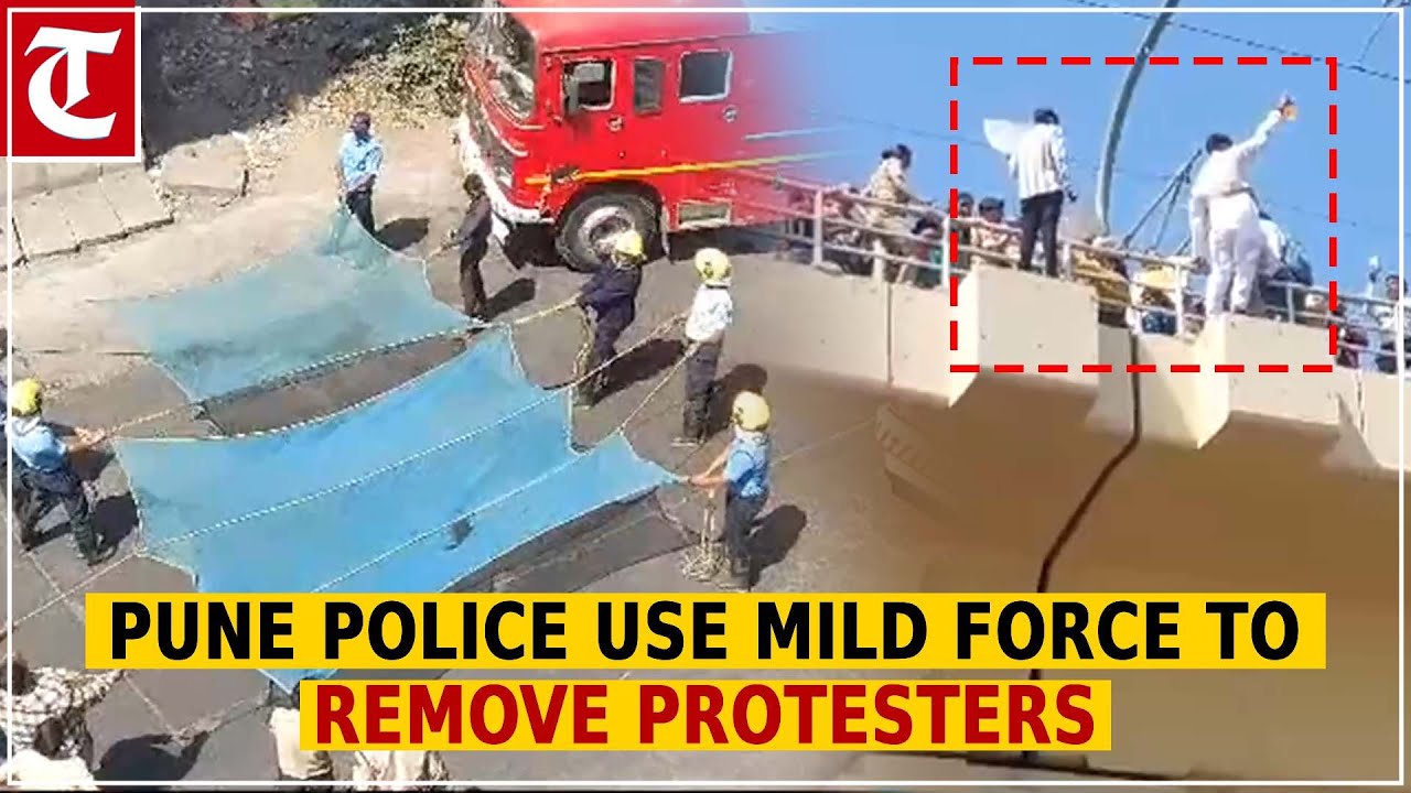 Pune Police use mild force to remove NCP SP workers protesting on Metro tracks