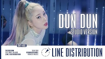 EVERGLOW (에버글로우) ~ DUN DUN ~ Actual Line Distribution / Studio Version