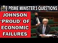 Johnson Says He's Proud of Economic Failure