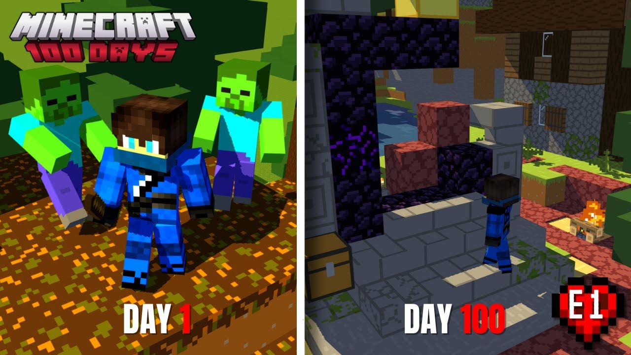 Minecraft hardcore world part one Day one- day two - YouTube