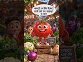 मैं टमाटर हूँ रे 🍅 | Funny AI Cartoon Shorts 😂 #shorts #ai #aicartoon #fyp