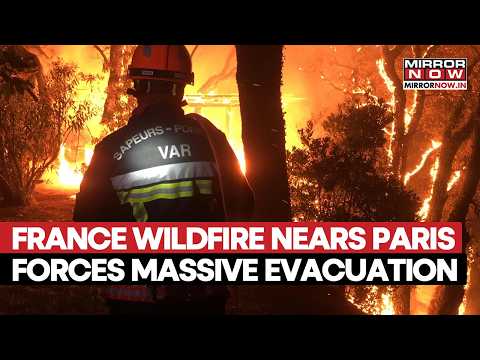 France: Massive Wildfires Near Paris Force Around 1000 To Evacuate, Travel Disrupted | Watch