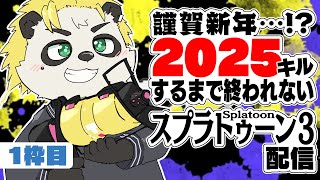 [参加型]謹賀新年...!?2025キルするまで終われないスプラトゥーン３配信1枠目！[耐久] #VTuber #Splatoon3