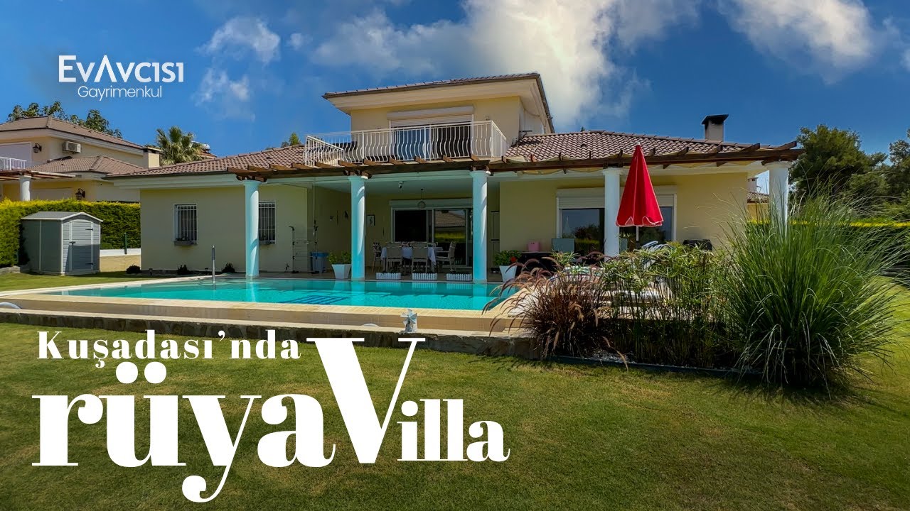 Kuşadası'nda Deniz Manzaralı Geniş Bahçe İçerisinde Satılık Villa I Kuşadası Satılık Villa 358