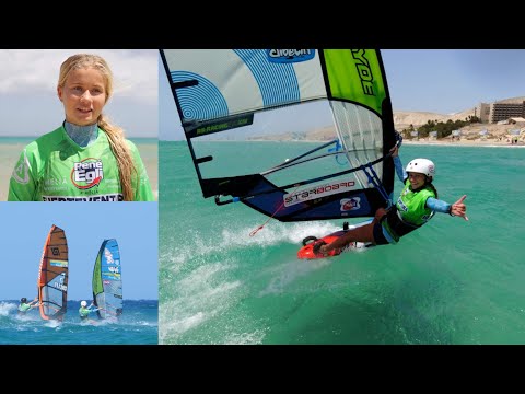 PWA Windsurf World Cup Fuerteventura: Bobbi-Lynn De Jong, 13-years old