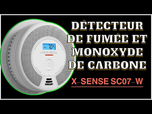 Détecteur combiné X- Sense SC01  fumée et monoxyde de carbone