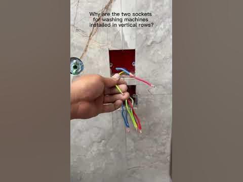 why are the two sockets for washing machines installed in vertical rows
