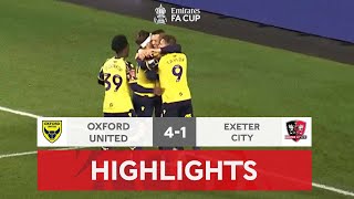 Bodin Brace Sends The U's Through | Oxford United 4-1 Exeter City | Emirates FA Cup 22-23