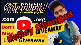 GIVEAWAY POLICY CHANGE | GIVEAWAY 2022 | THE DIGITAL ANAS