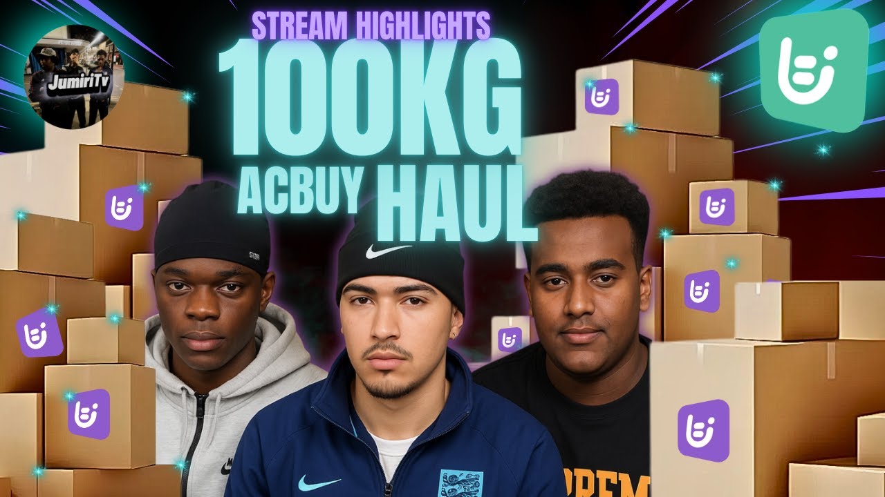CRAZY *100KG* ACBUY HAUL!!! | Stream Highlights - JumiriTv