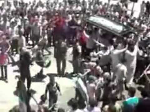 شام ادلب معرة النعمان تشيع الشهيد الطفل محمد تناري 5 6 20112
