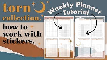 Torn Template Collection + How to use Stickers + Weekly Planner Tutorial (skip 4 min)
