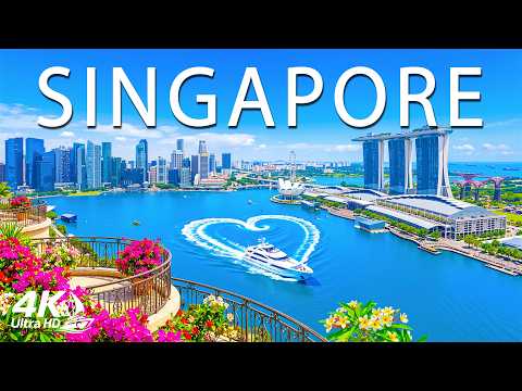 [4K] Singapore 🇸🇬 Futuristic Cityscape, Waterfront Roads & Cinematic Night Views | Deep House 4K