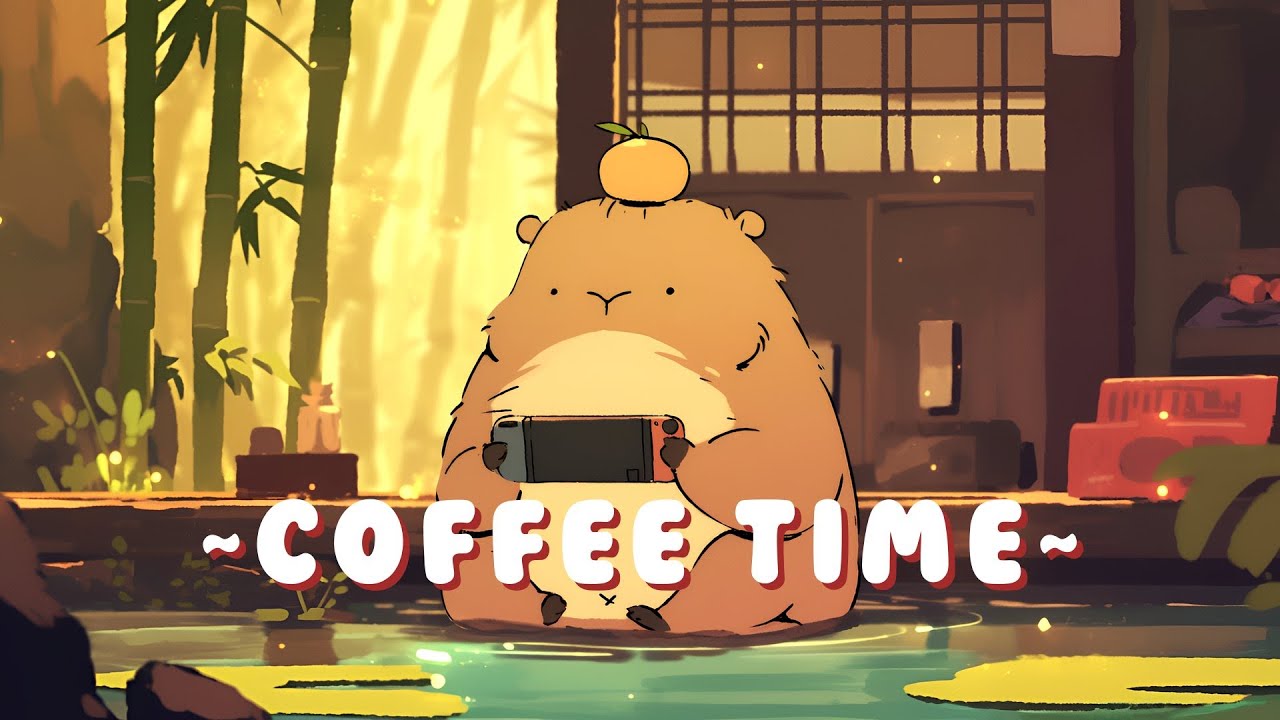 Capybara Beats & Lofi - Calming Beats & Melodies ~ Quiet Moments ~ 📚 🎵
