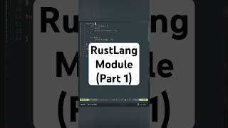 RustLang Singkat - Dasar Module (Part 1)
