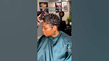 How to make curls on pixie cut. #hairtutorials #hair #hairstyle #pixiehaircut