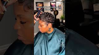 How to make curls on pixie cut. #hairtutorials #hair #hairstyle #pixiehaircut