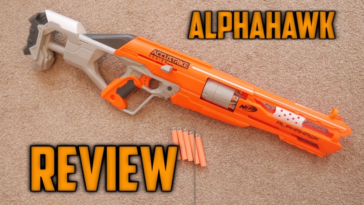Nerf AccuStrike Alphahawk Unboxing, Review & Test