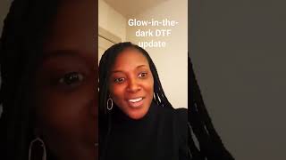 Glow-in-the-dark DTF Update #youtubeshorts #dtfprints #dtf