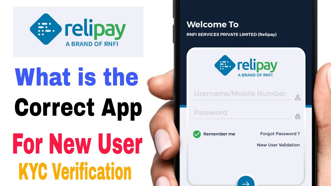 Rnfi Relipay retailer new user validation rejected full detail by 