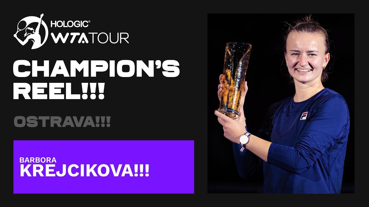 Defeating Iga Swiatek in a final? 😮 Barbora Krejcikova is the Ostrava CHAMPION!!! 🏆