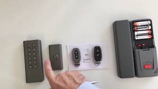 Etiger Wireless Lock pairing for keyboard and remote transmitters