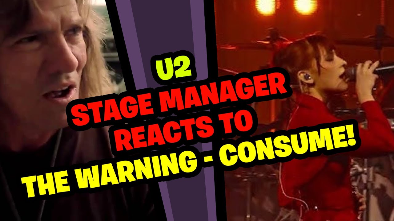 Реакция сценического менеджера U2 на ПРЕДУПРЕЖДЕНИЕ - Смотрите вживую!